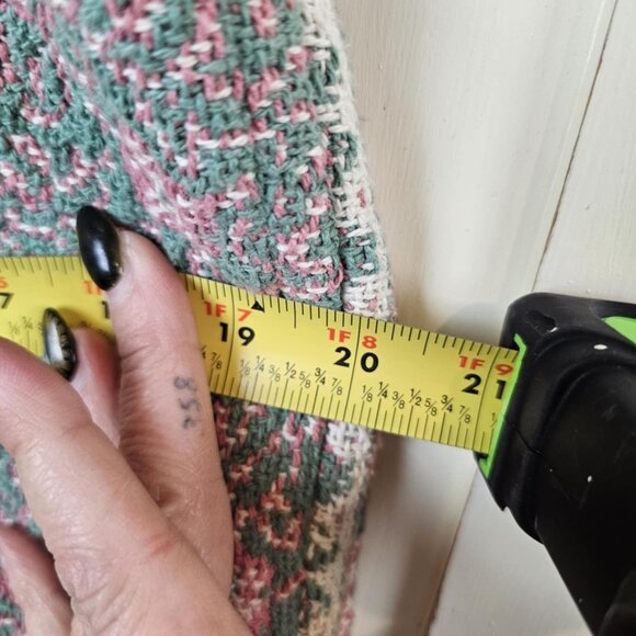 Vintage Boho Tapestry Fringe Vest – Southwestern Festival Style (Fits Like Large - Picture 5 of 6